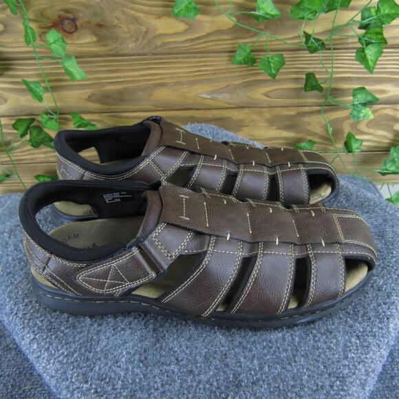 Dockers Men‎ Memory Foam Fisherman Brown Synthetic Size 12 Wide Gently Used 2025 - Picture 3 of 7